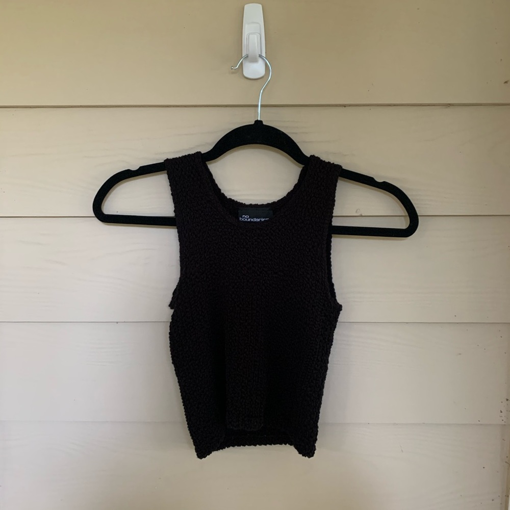 Black Mesh Top - Picture 2 of 4